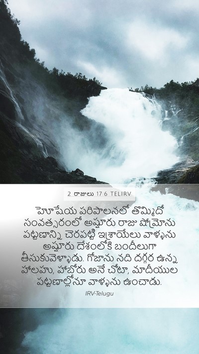2 రాజులు 17:6 TELIRV Bible Verse Image