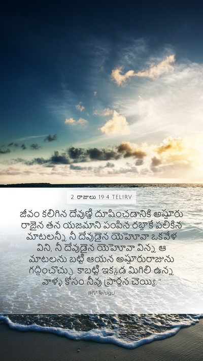 2 రాజులు 19:4 TELIRV Bible Verse Image