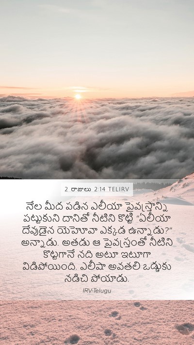 2 రాజులు 2:14 TELIRV Bible Verse Image