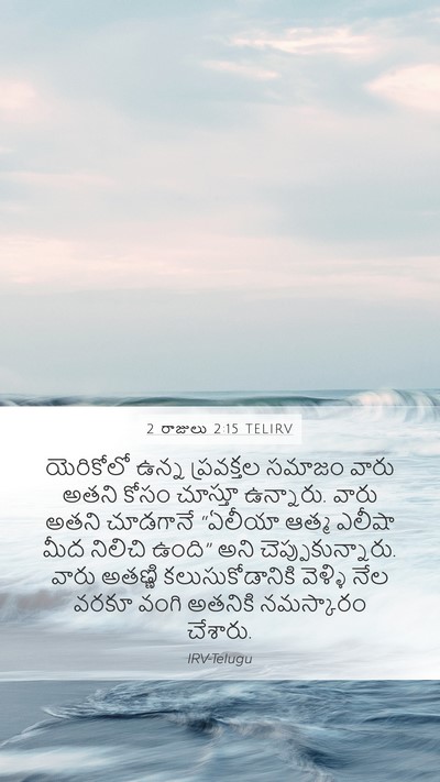 2 రాజులు 2:15 TELIRV Bible Verse Image