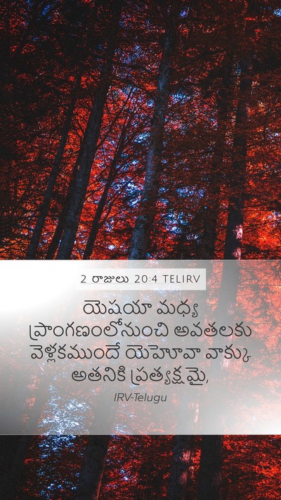 2 రాజులు 20:4 TELIRV Bible Verse Image