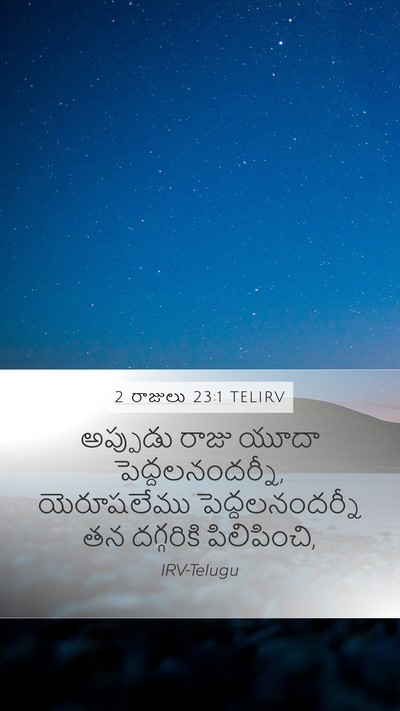 2 రాజులు 23:1 TELIRV Bible Verse Image