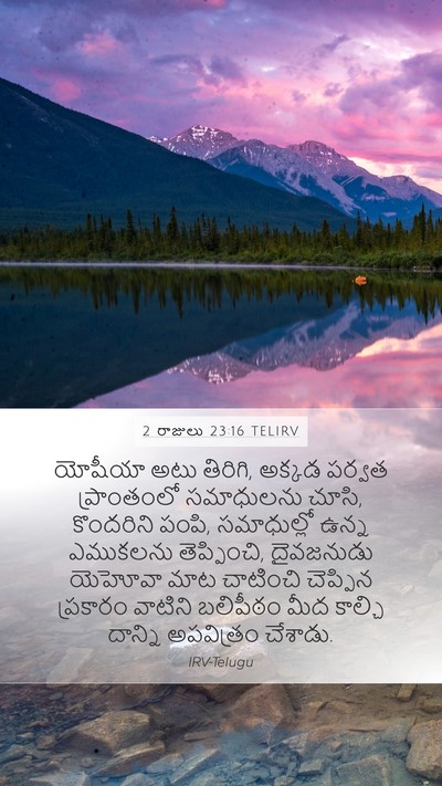 2 రాజులు 23:16 TELIRV Bible Verse Image