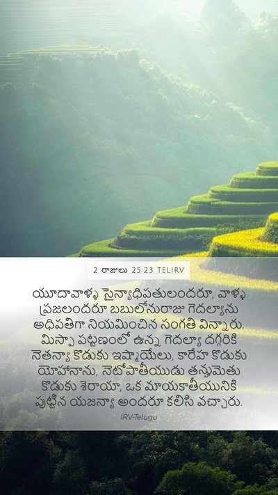 2 రాజులు 25:23 TELIRV Bible Verse Image