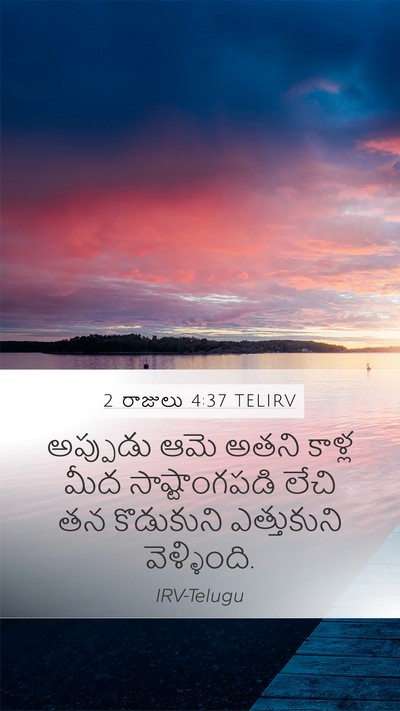 2 రాజులు 4:37 TELIRV Bible Verse Image