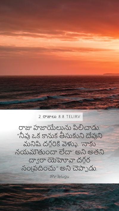2 రాజులు 8:8 TELIRV Bible Verse Image