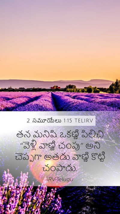 2 సమూయేలు 1:15 TELIRV Bible Verse Image