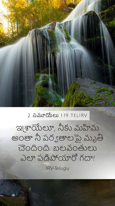 2 సమూయేలు 1:19 TELIRV Bible Verse Image
