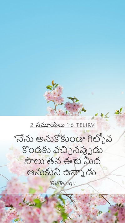 2 సమూయేలు 1:6 TELIRV Mobile Phone Wallpaper - “నేను అనుకోకుండా - Mobile Bible Verse Wallpaper