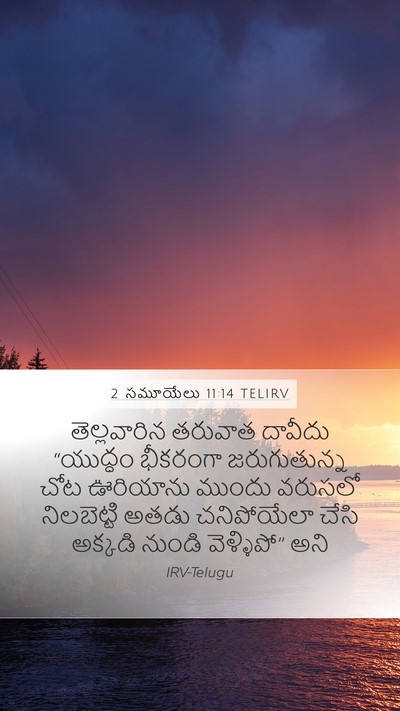 2 సమూయేలు 11:14 TELIRV Bible Verse Image