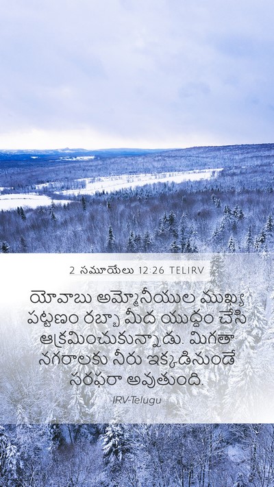2 సమూయేలు 12:26 TELIRV Bible Verse Image
