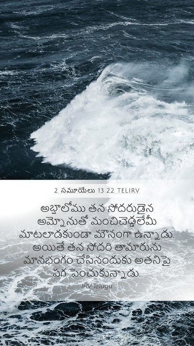 2 సమూయేలు 13:22 TELIRV Bible Verse Image
