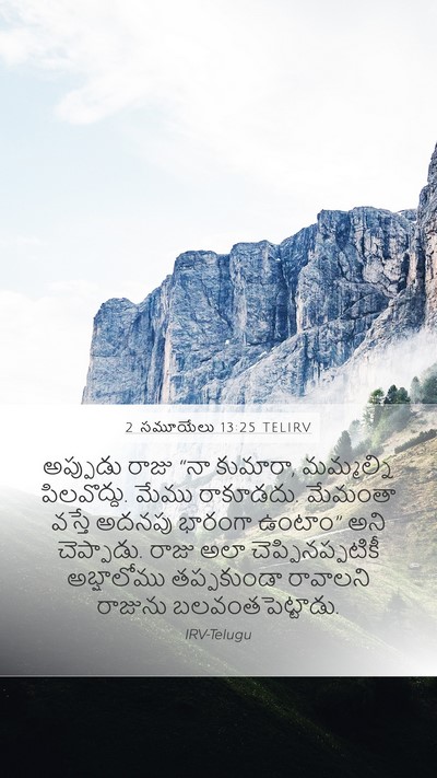 2 సమూయేలు 13:25 TELIRV Bible Verse Image