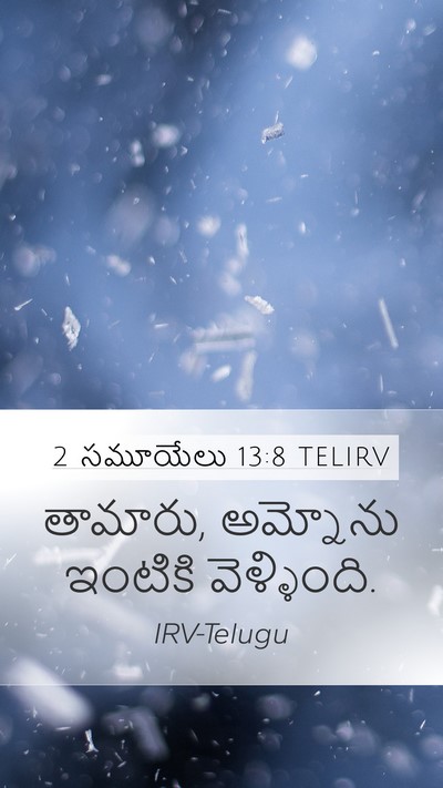 2 సమూయేలు 13:8 TELIRV Mobile Phone Wallpaper - తామారు, అమ్నోను - Mobile Bible Verse Wallpaper