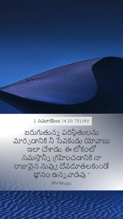 2 సమూయేలు 14:20 TELIRV Bible Verse Image