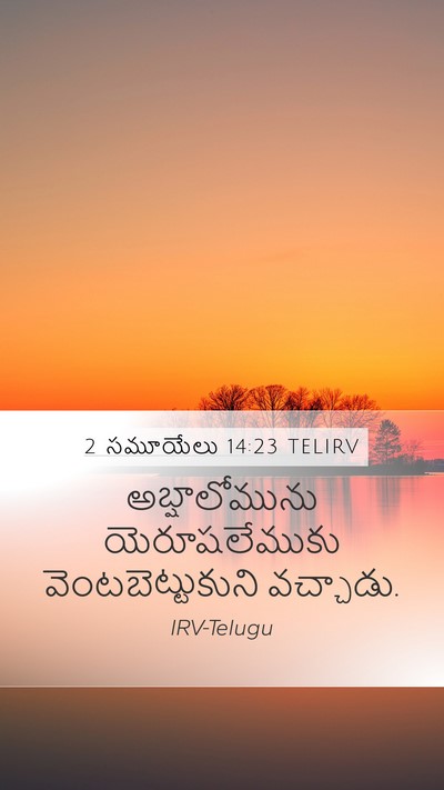 2 సమూయేలు 14:23 TELIRV Bible Verse Image