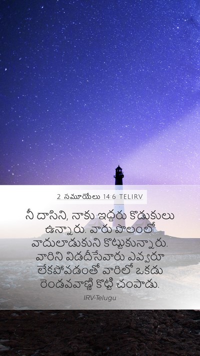 2 సమూయేలు 14:6 TELIRV Bible Verse Image
