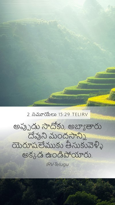 2 సమూయేలు 15:29 TELIRV Bible Verse Image