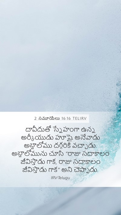 2 సమూయేలు 16:16 TELIRV Bible Verse Image
