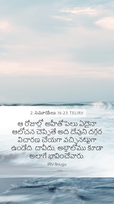 2 సమూయేలు 16:23 TELIRV Bible Verse Image