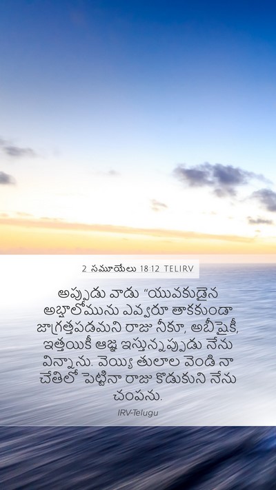 2 సమూయేలు 18:12 TELIRV Bible Verse Image