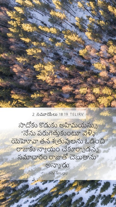 2 సమూయేలు 18:19 TELIRV Bible Verse Image