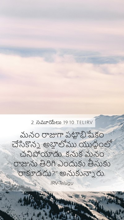 2 సమూయేలు 19:10 TELIRV Bible Verse Image