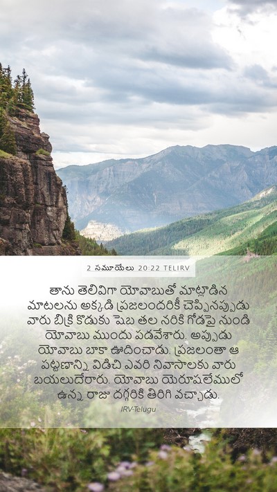 2 సమూయేలు 20:22 TELIRV Bible Verse Image