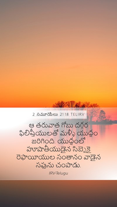 2 సమూయేలు 21:18 TELIRV Bible Verse Image
