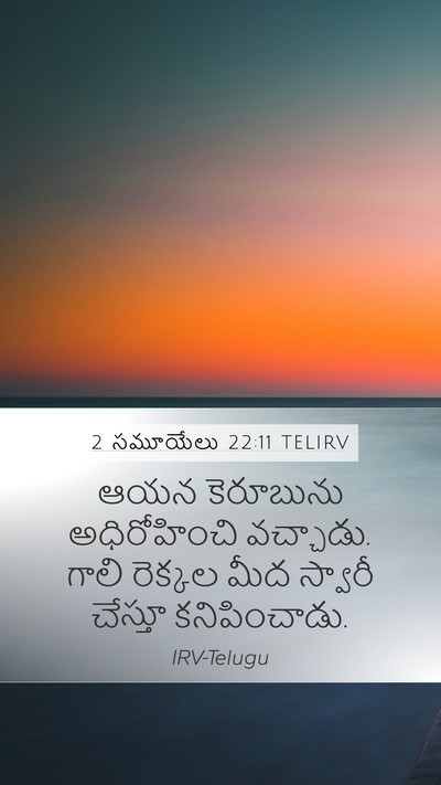 2 సమూయేలు 22:11 TELIRV Bible Verse Image
