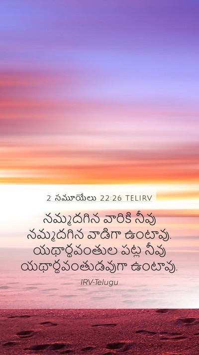 2 సమూయేలు 22:26 TELIRV Bible Verse Image