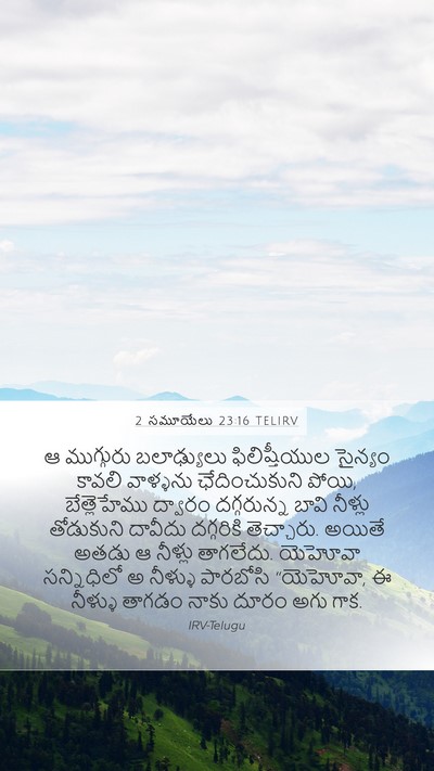 2 సమూయేలు 23:16 TELIRV Bible Verse Image