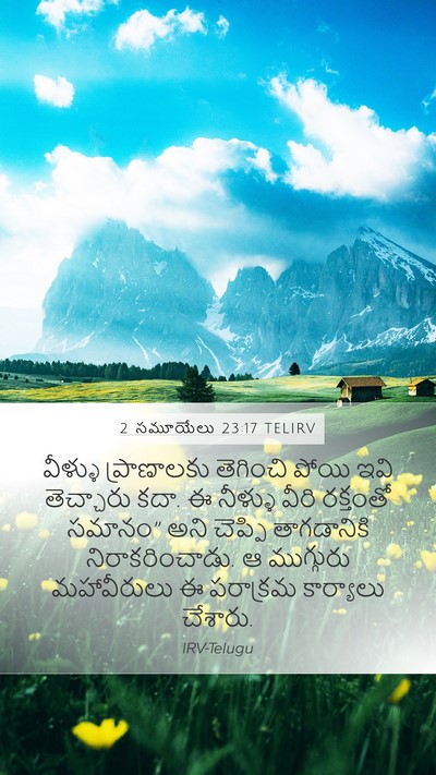 2 సమూయేలు 23:17 TELIRV Bible Verse Image