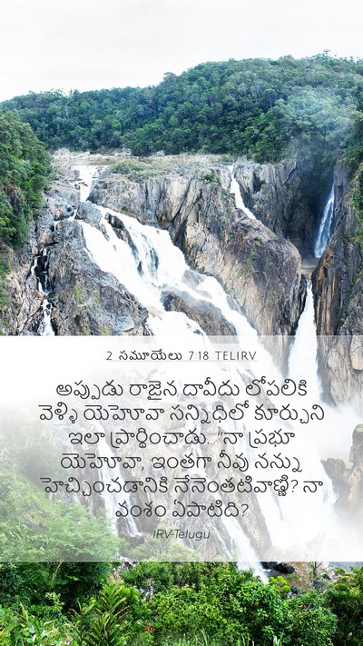 2 సమూయేలు 7:18 TELIRV Bible Verse Image