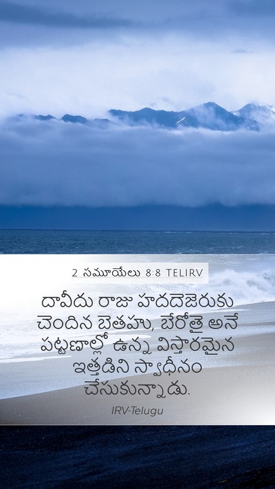 2 సమూయేలు 8:8 TELIRV Bible Verse Image
