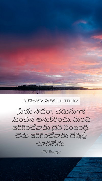 3 యోహాను పత్రిక 1:11 TELIRV Bible Verse Image