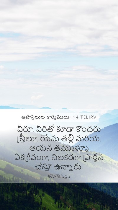 అపొస్తలుల కార్యములు 1:14 TELIRV Bible Verse Image