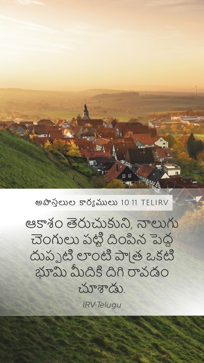 అపొస్తలుల కార్యములు 10:11 TELIRV Bible Verse Image
