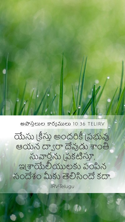 అపొస్తలుల కార్యములు 10:36 TELIRV Bible Verse Image