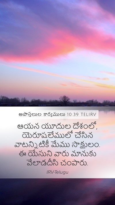 అపొస్తలుల కార్యములు 10:39 TELIRV Bible Verse Image