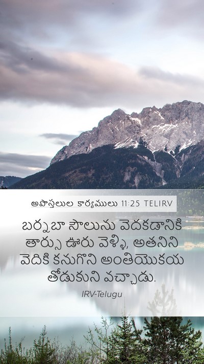 అపొస్తలుల కార్యములు 11:25 TELIRV Bible Verse Image