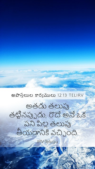 అపొస్తలుల కార్యములు 12:13 TELIRV Bible Verse Image