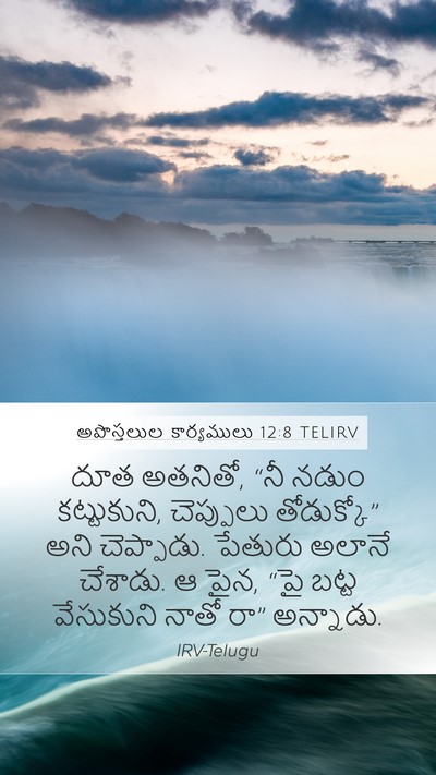 అపొస్తలుల కార్యములు 12:8 TELIRV Bible Verse Image