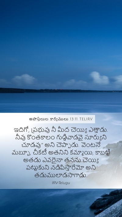 అపొస్తలుల కార్యములు 13:11 TELIRV Bible Verse Image