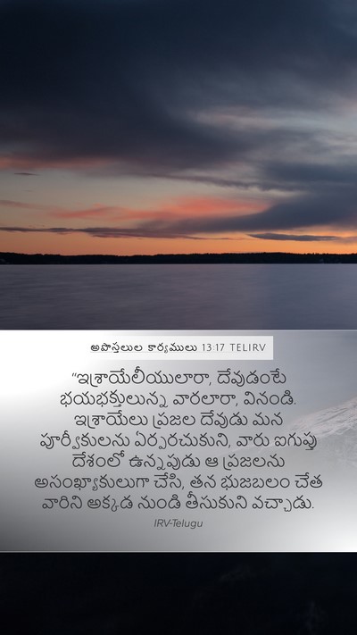 అపొస్తలుల కార్యములు 13:17 TELIRV Bible Verse Image