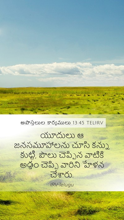 అపొస్తలుల కార్యములు 13:45 TELIRV Bible Verse Image
