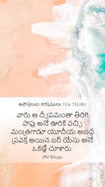 అపొస్తలుల కార్యములు 13:6 TELIRV Bible Verse Image