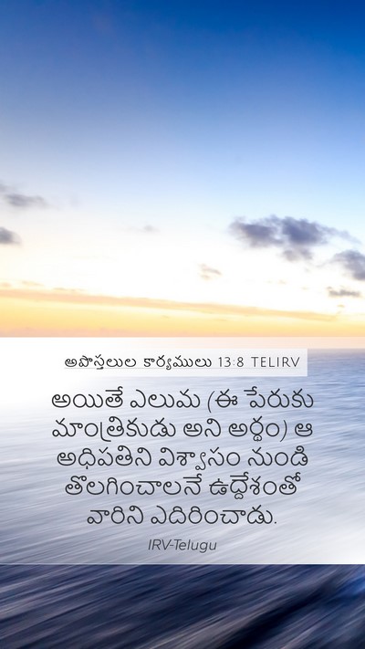 అపొస్తలుల కార్యములు 13:8 TELIRV Bible Verse Image