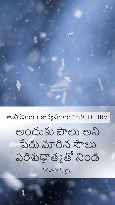 అపొస్తలుల కార్యములు 13:9 TELIRV Bible Verse Image