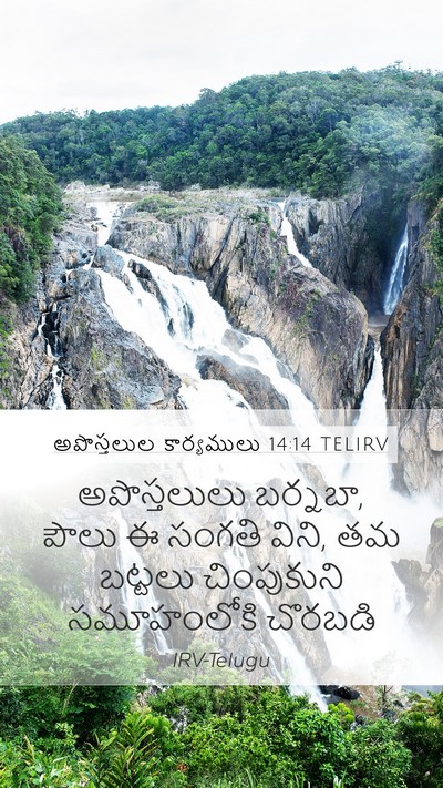 అపొస్తలుల కార్యములు 14:14 TELIRV Bible Verse Image
